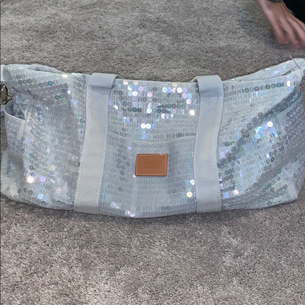 VS Pink Sparkle Duffle Bag